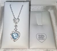 Collana Davite & Delucchi Donna in Oro bianco Acquamarina CLNM00284